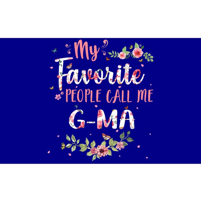 My Favorite People Call Me Ggiftma Flower Floral Decoration Gift Bumper Sticker