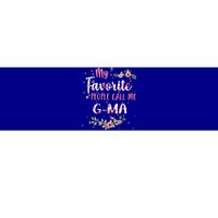 My Favorite People Call Me Ggiftma Flower Floral Decoration Gift Bumper Sticker