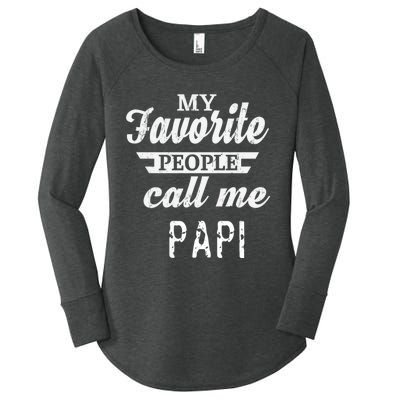 My Favorite People Call Me Papi Women's Perfect Tri Tunic Long Sleeve Shirt