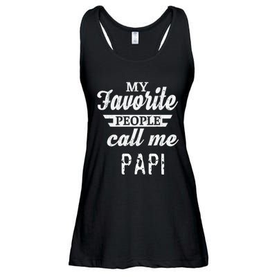 My Favorite People Call Me Papi Ladies Essential Flowy Tank