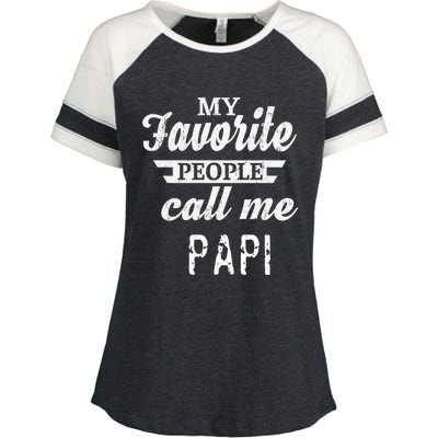 My Favorite People Call Me Papi Enza Ladies Jersey Colorblock Tee