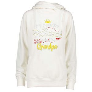 My Favorite Princess Calls Me Grandpa Womens Funnel Neck Pullover Hood