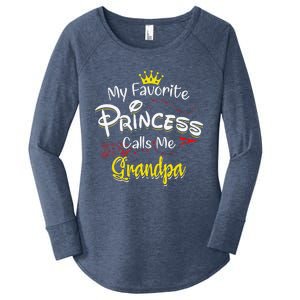 My Favorite Princess Calls Me Grandpa Women's Perfect Tri Tunic Long Sleeve Shirt