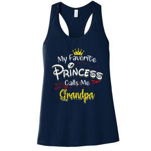 My Favorite Princess Calls Me Grandpa Women's Racerback Tank