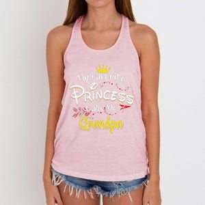 My Favorite Princess Calls Me Grandpa Women's Knotted Racerback Tank