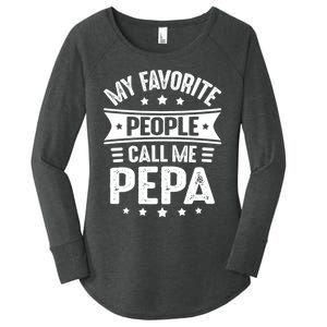 My Favorite People Call Me Pepa Women's Perfect Tri Tunic Long Sleeve Shirt