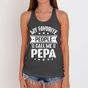 My Favorite People Call Me Pepa Women's Knotted Racerback Tank