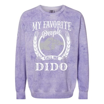 My Favorite People Call Me Dido Fist Bump Ukrainian Grandpa Colorblast Crewneck Sweatshirt