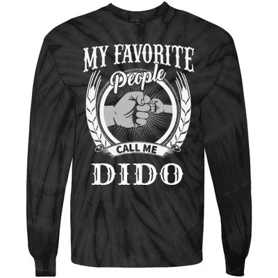 My Favorite People Call Me Dido Fist Bump Ukrainian Grandpa Tie-Dye Long Sleeve Shirt