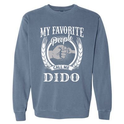 My Favorite People Call Me Dido Fist Bump Ukrainian Grandpa Garment-Dyed Sweatshirt