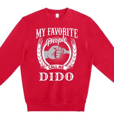 My Favorite People Call Me Dido Fist Bump Ukrainian Grandpa Premium Crewneck Sweatshirt