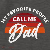 My Favorite People Call Me Dad Vector Backpack