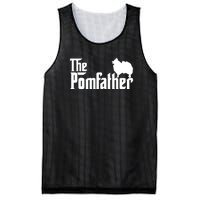 Mens Funny Pomeranian Father Dad The Pom Father Dog Lover Mesh Reversible Basketball Jersey Tank