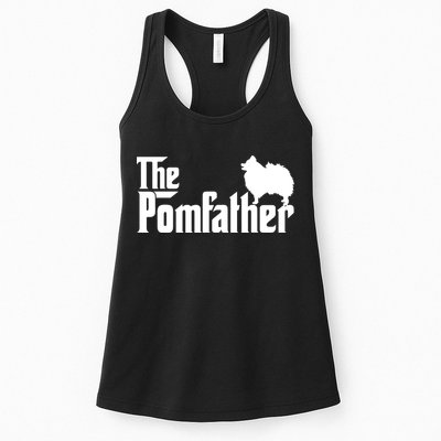 Mens Funny Pomeranian Father Dad The Pom Father Dog Lover Womens Tank Top