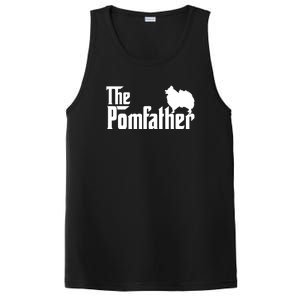 Mens Funny Pomeranian Father Dad The Pom Father Dog Lover PosiCharge Competitor Tank