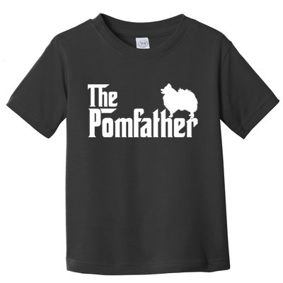 Mens Funny Pomeranian Father Dad The Pom Father Dog Lover Toddler T-Shirt