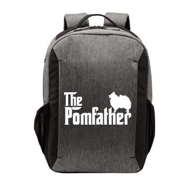 Mens Funny Pomeranian Father Dad The Pom Father Dog Lover Vector Backpack