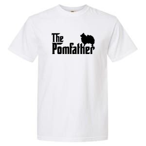 Mens Funny Pomeranian Father Dad The Pom Father Dog Lover Garment-Dyed Heavyweight T-Shirt