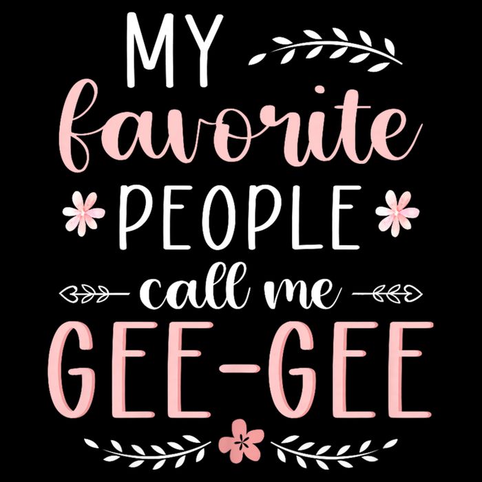 My Favorite People Call Me Geegee Drawstring Bag