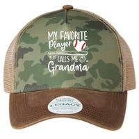My Favorite Player Calls Me Grandma Baseball Heart Legacy Tie Dye Trucker Hat