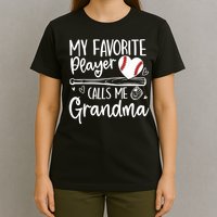 My Favorite Player Calls Me Grandma Baseball Heart T-Shirt