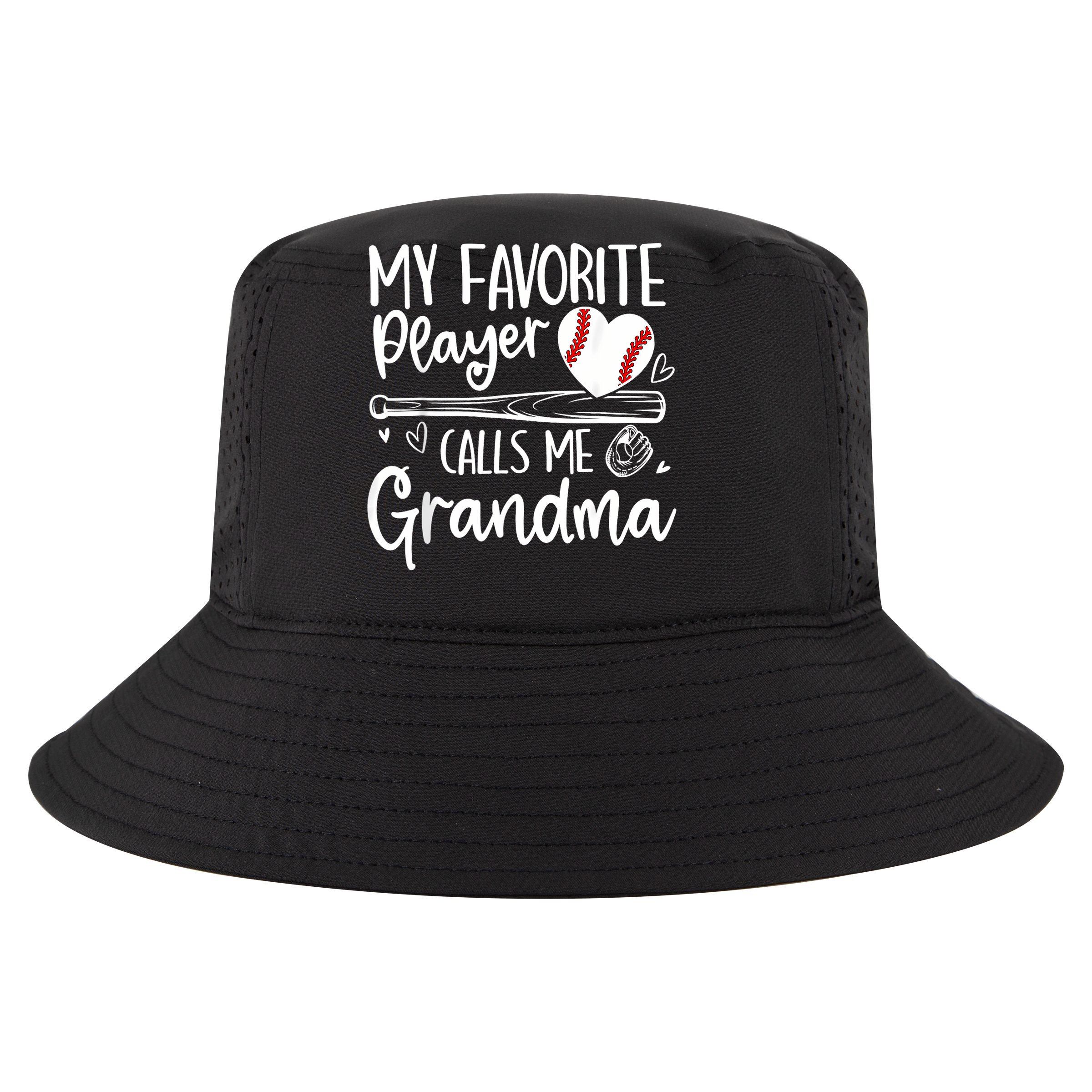 My Favorite Player Calls Me Grandma Baseball Heart Youth Performance Sprint T-Shirt
