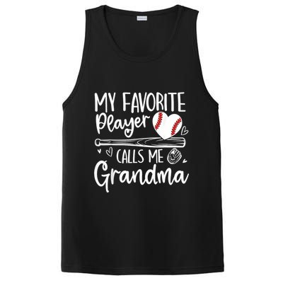 My Favorite Player Calls Me Grandma Baseball Heart PosiCharge Competitor Tank