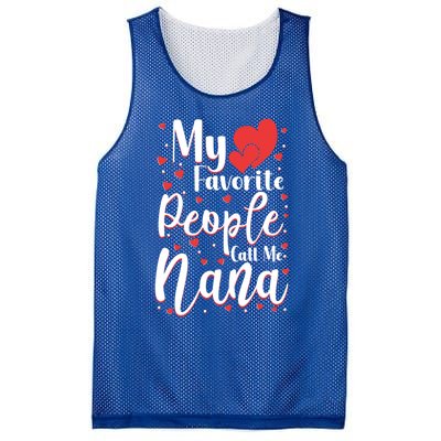 My Favorite People Call Me Nana Funny Grandmother Cool Gift Mesh Reversible Basketball Jersey Tank