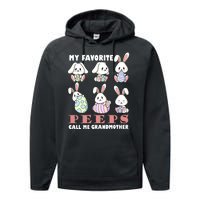 My Favorite Peeps Call Me Grandmother Performance Fleece Hoodie