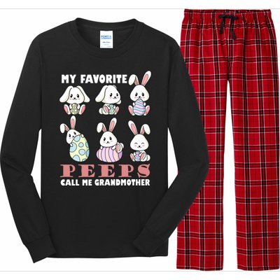 My Favorite Peeps Call Me Grandmother Long Sleeve Pajama Set