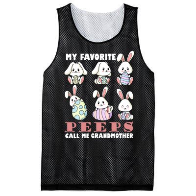 My Favorite Peeps Call Me Grandmother Mesh Reversible Basketball Jersey Tank