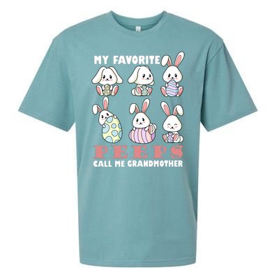 My Favorite Peeps Call Me Grandmother Sueded Cloud Jersey T-Shirt