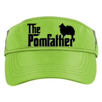 Mens Funny Pomeranian Father Dad The Pom Father Dog Lover TShirt Adult Drive Performance Visor