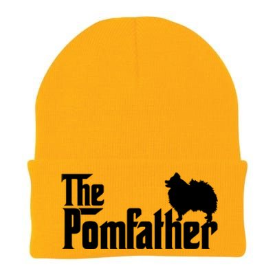 Mens Funny Pomeranian Father Dad The Pom Father Dog Lover TShirt Knit Cap Winter Beanie