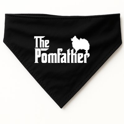 Mens Funny Pomeranian Father Dad The Pom Father Dog Lover TShirt USA-Made Doggie Bandana
