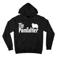 Mens Funny Pomeranian Father Dad The Pom Father Dog Lover TShirt Hoodie