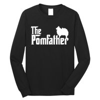 Mens Funny Pomeranian Father Dad The Pom Father Dog Lover TShirt Long Sleeve Shirt