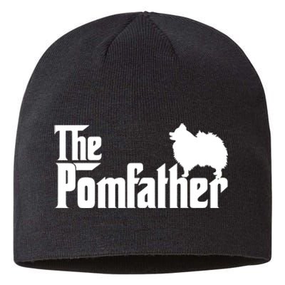 Mens Funny Pomeranian Father Dad The Pom Father Dog Lover TShirt Sustainable Beanie