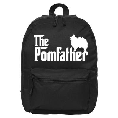 Mens Funny Pomeranian Father Dad The Pom Father Dog Lover TShirt 16 in Basic Backpack