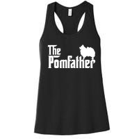 Mens Funny Pomeranian Father Dad The Pom Father Dog Lover TShirt Women's Racerback Tank