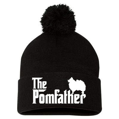 Mens Funny Pomeranian Father Dad The Pom Father Dog Lover TShirt Pom Pom 12in Knit Beanie