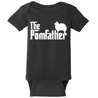 Mens Funny Pomeranian Father Dad The Pom Father Dog Lover TShirt Baby Bodysuit