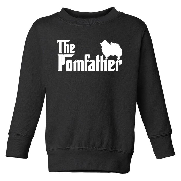 Mens Funny Pomeranian Father Dad The Pom Father Dog Lover TShirt Toddler Sweatshirt