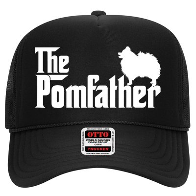 Mens Funny Pomeranian Father Dad The Pom Father Dog Lover TShirt Trucker Hat