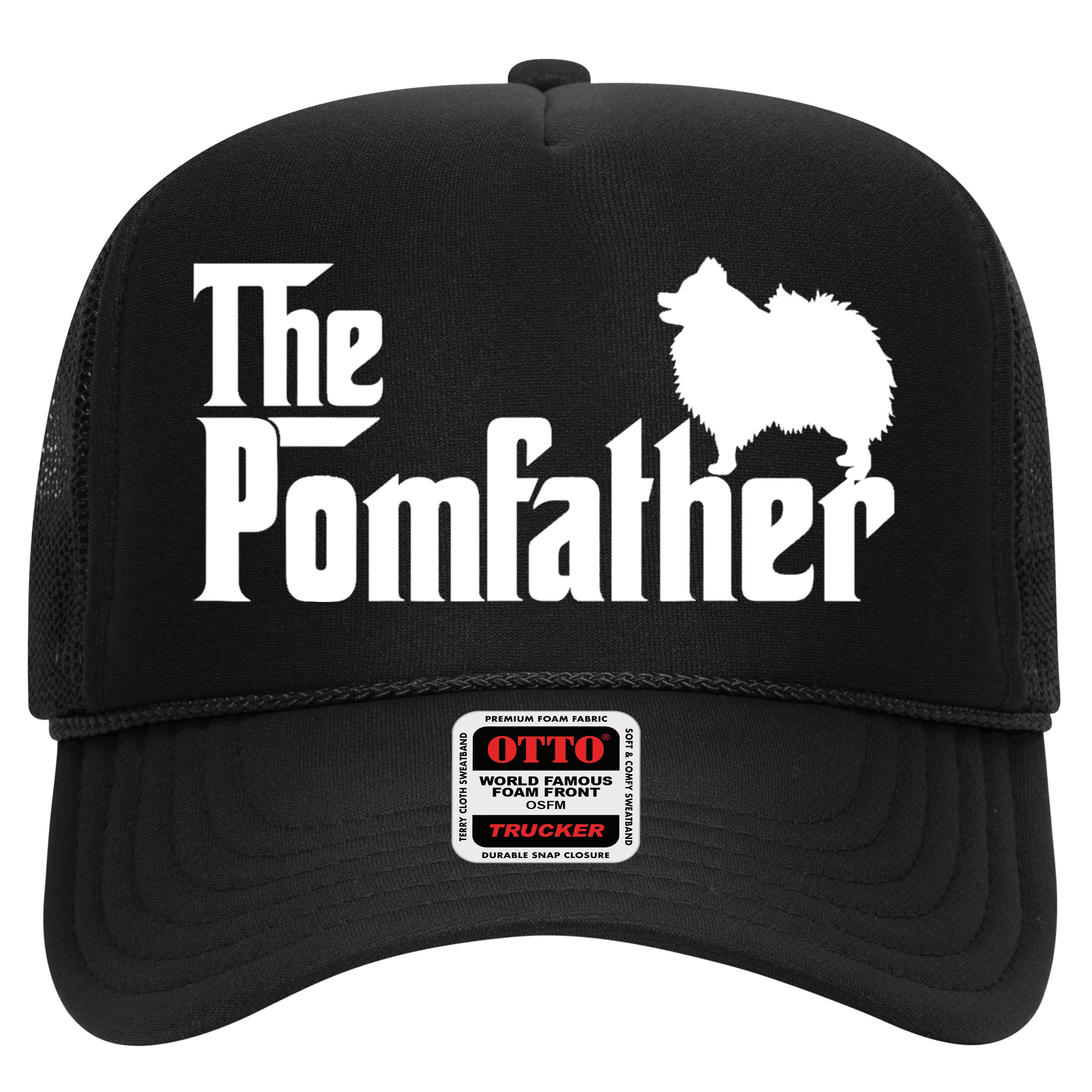 Mens Funny Pomeranian Father Dad The Pom Father Dog Lover TShirt Hat
