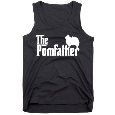 Mens Funny Pomeranian Father Dad The Pom Father Dog Lover TShirt Tank Top
