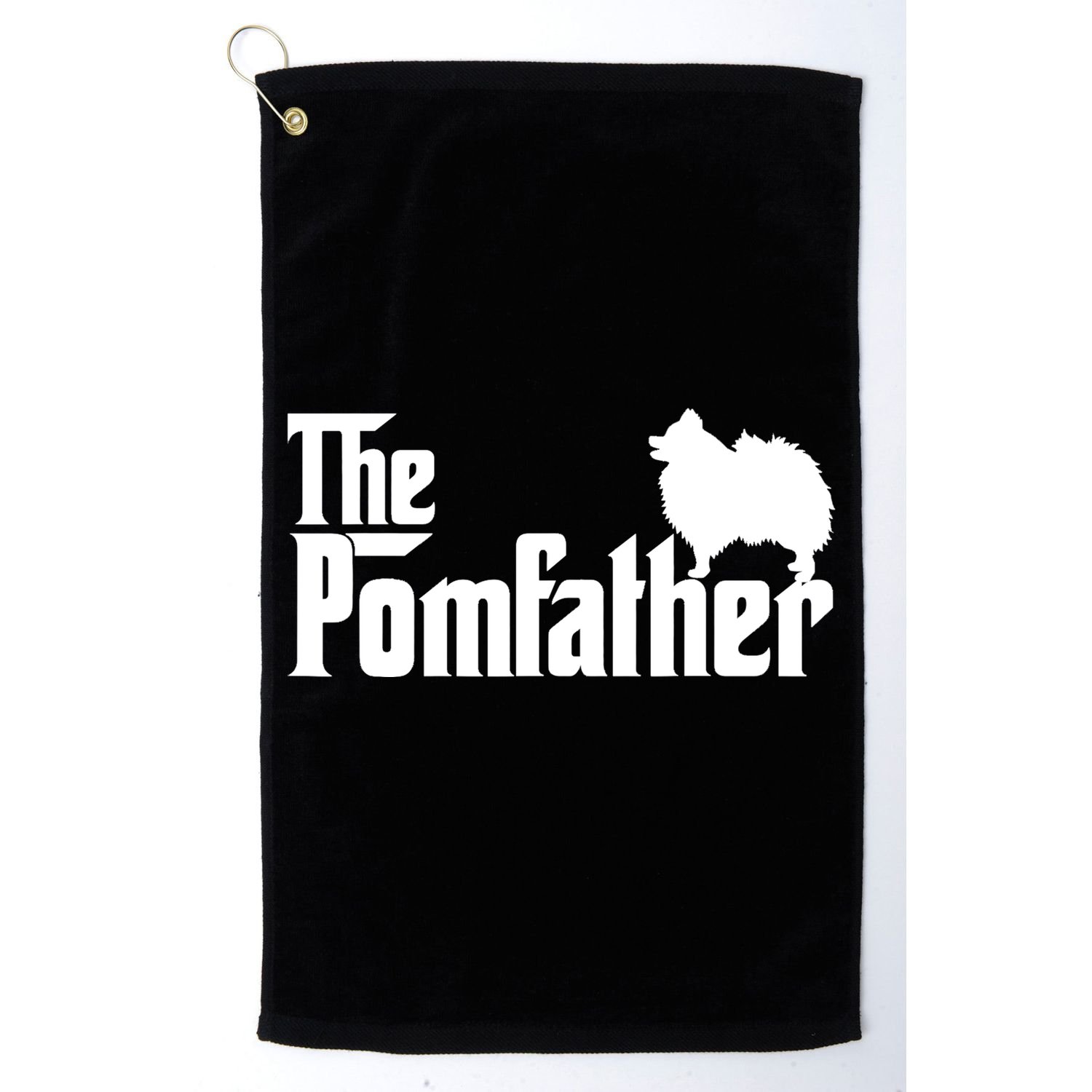 Mens Funny Pomeranian Father Dad The Pom Father Dog Lover TShirt Golf Towel