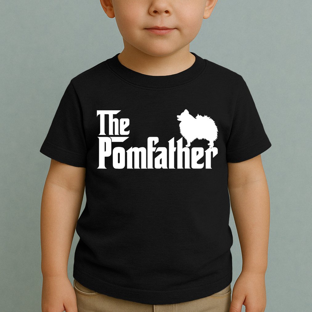 Mens Funny Pomeranian Father Dad The Pom Father Dog Lover TShirt Toddler T-Shirt