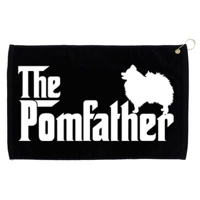 Mens Funny Pomeranian Father Dad The Pom Father Dog Lover TShirt Grommeted Golf Towel