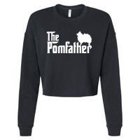 Mens Funny Pomeranian Father Dad The Pom Father Dog Lover TShirt Cropped Pullover Crew